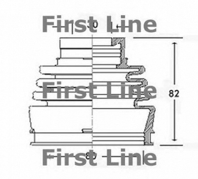 FIRST LINE fcb2577 -  Пыльник, приводной вал